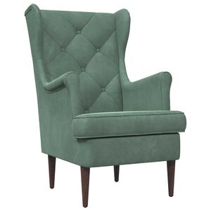 vidaXL Fauteuil Zeegroen Fluweel