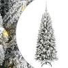 vidaXL Kunstkerstboom Wit 120 cm PVC en Plastic en Staal en PE