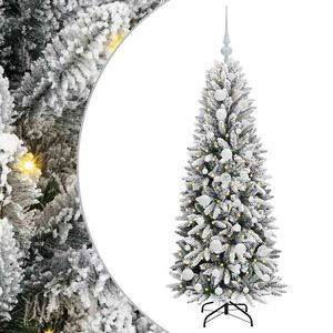 vidaXL Kunstkerstboom Wit 120 cm PVC en Plastic en Staal en PE