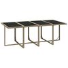 vidaXL 9-delige Tuinset met kussens poly rattan beige