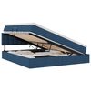 vidaXL Opbergbed met matras met matras Blauw 160 x 200 cm Bewerkt hout