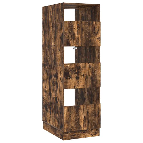 vidaXL Wasmeubel Gerookt eiken 50 x 68 x 162 cm Bewerkt hout
