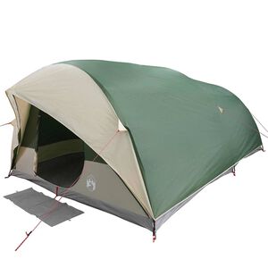 vidaXL Tunnel tent met dak met opslag Groen 500 x 348 x 200 cm taft