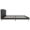 vidaXL Bedframe zonder matras stof donkergrijs 180x200 cm