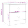 vidaXL Nachtkastje ALTA 41x35x41 cm massief grenenhout wit