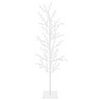 vidaXL Micro berken kerstboom Wit 150 cm Staal 360 LED's