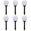 vidaXL Tuinpadlampen 6 st met grondpin LED 20 cm