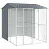 vidaXL Vogelkooi Antraciet 215 x 310 x 247 cm Gegalvaniseerd staal