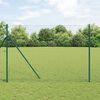 vidaXL Hek Post Anders 26 pcs Groen 3,2 x 3,2 x 210 cm Staal