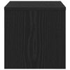 vidaXL Nachtkastje Zwart eiken 40 x 40 x 30 cm Bewerkt hout
