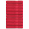 vidaXL Saunahanddoeken FROGN 10 st 80x200 cm 360 g/m&sup2; rood