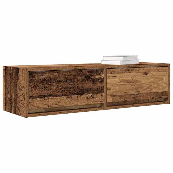 vidaXL TV-kast met lade Oud hout 100 x 31 x 25,5 cm Bewerkt hout