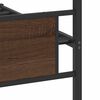 vidaXL Bedframe zonder matras bewerkt hout bruin eikenkleur 100x190 cm