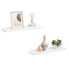 vidaXL Fotoplanken 2 st 40x9x3 cm MDF wit