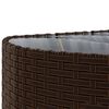 vidaXL 7-delige Loungeset met kussens poly rattan bruin