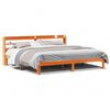 vidaXL Bedframe zonder matras massief grenenhout wasbruin 180x200 cm