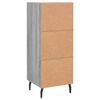 vidaXL Dressoir 34,5x34x90 cm bewerkt hout grijs sonoma eikenkleurig