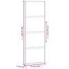 vidaXL Schuifdeur 76x205 cm gehard glas en aluminium zwart
