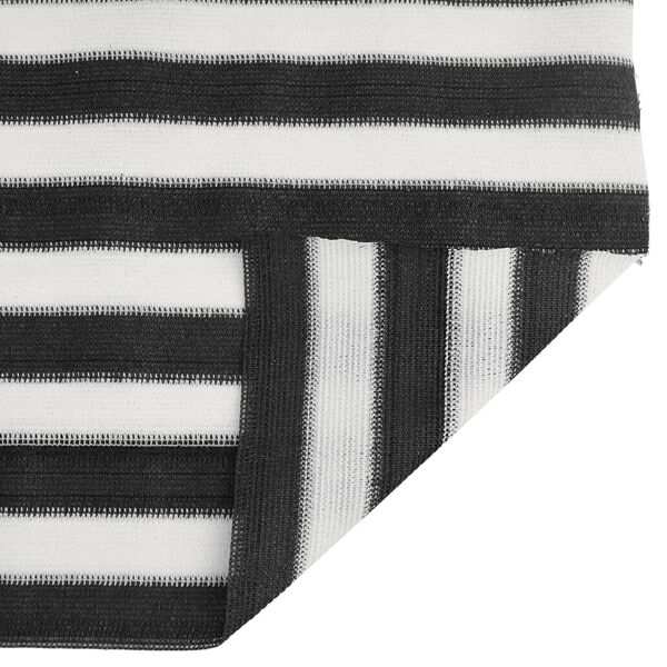 vidaXL Privacynet 195 g/m&sup2; 1,8x25 m HDPE antracietkleurig en wit