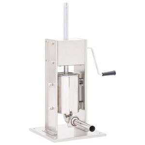 vidaXL Worstenvuller handmatig 3 L roestvrij staal zilverkleurig