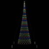 vidaXL LED Kerstboom met 550 LED Multikleur 160 x 160 x 500 cm Metaal