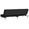 vidaXL Slaapbank stof zwart