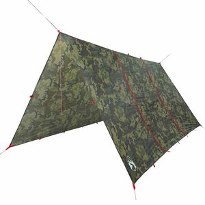 vidaXL Kampeerluifel waterdicht 451x420 cm camouflage