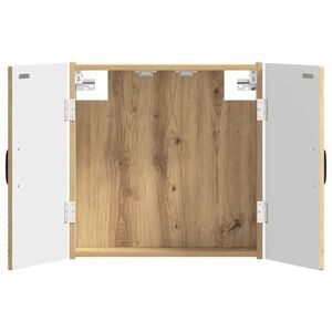 vidaXL Dartbord Kabinet UTRECHT Artisanaal eiken 52,5 x 10,5 x 53,5 cm