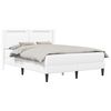 vidaXL Bedframe met matras Wit 140 x 190 cm Kunstleer