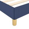 vidaXL Bedframe met hoofdeinde zonder matras 90x200 cm stof blauw