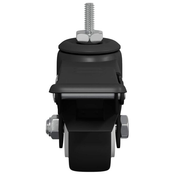 vidaXL Wielen 12 pcs Zwart M6 x 37 mm IJs en nylon