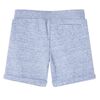 Kindershorts met trekkoord 92 gemêleerd blauw
