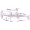 vidaXL Bedframe zonder matras massief grenenhout 180x200 cm