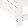 vidaXL Tuinbank met armleuning 69x62x70,5 cm massief grenenhout wit