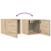 vidaXL Tv-wandmeubelen 4 st 30,5x30x30 cm sonoma eikenkleurig