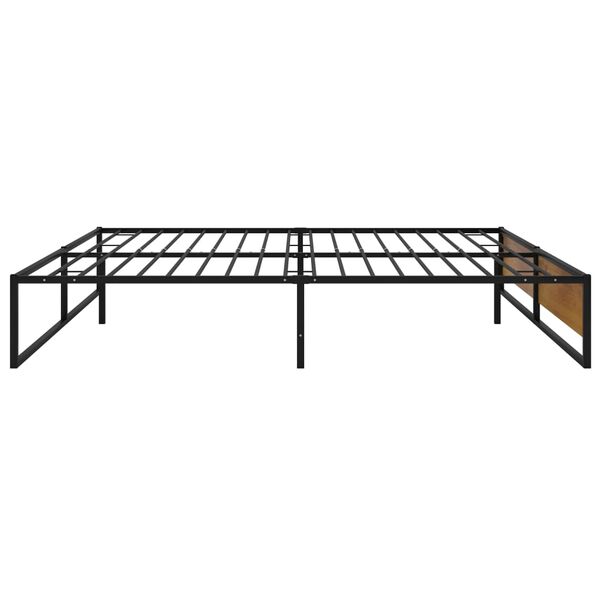 vidaXL Bedframe metaal zwart 200x200 cm