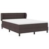 vidaXL Boxspringbed met matras Donkerbruin 160 x 200 cm Stof