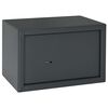 vidaXL Kluisdoos met slot Donkergrijs 31 x 20 x 20 cm Staal