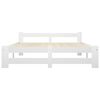 vidaXL Bedframe massief grenenhout wit 120x200 cm