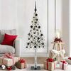 vidaXL Kerstboom met 150 LED met standaard Wit 150 cm PE en staal