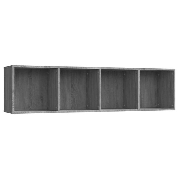 vidaXL Boekenkast / tv-meubel 143x30x36 cm grijs sonoma eikenkleurig