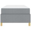 vidaXL Bedframe met matras Lichtgrijs 90 x 200 cm Stof