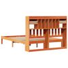 vidaXL Bed met boekenkast zonder matras grenenhout wasbruin 140x200 cm