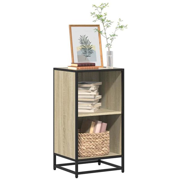 vidaXL Boekenkast 40x35x76 cm bewerkt hout sonoma eikenkleurig