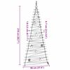 vidaXL Kerstboom met 130 LED Naturel 210 cm massief essenhout