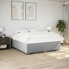 vidaXL Bedframe zonder matras stof lichtgrijs 180x200 cm