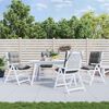 vidaXL Stoelkussens 4 st lage rug oxford stof grijs