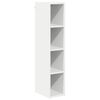 vidaXL Hangkast met opslag Wit 20 x 29,5 x 100 cm Bewerkt hout