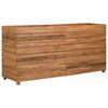 vidaXL Plantenbak verhoogd 150x40x72 cm gerecycled teakhout en staal