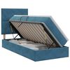 vidaXL Opslag bed met matras Donkerblauw 100 x 200 cm Fluweel